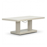 Manhattan dining loungeset - verstelbaar 6 personen | aluminium + polywood | beige | 5-delig - 273x213cm