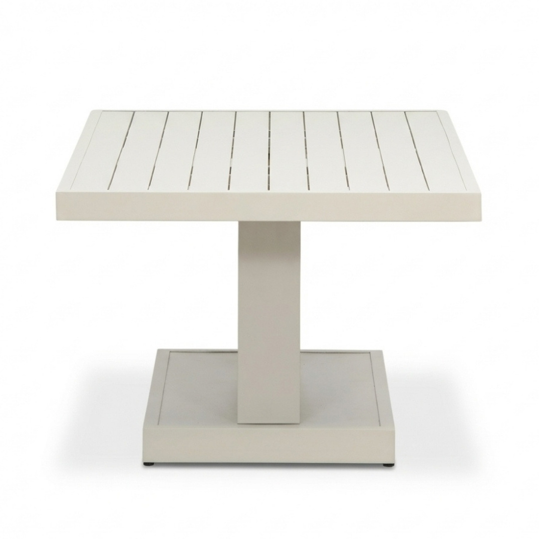 Manhattan dining loungeset - verstelbaar 6 personen | aluminium + polywood | beige | 5-delig - 273x213cm