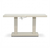 Manhattan dining loungeset - verstelbaar 6 personen | aluminium + polywood | beige | 5-delig - 273x213cm