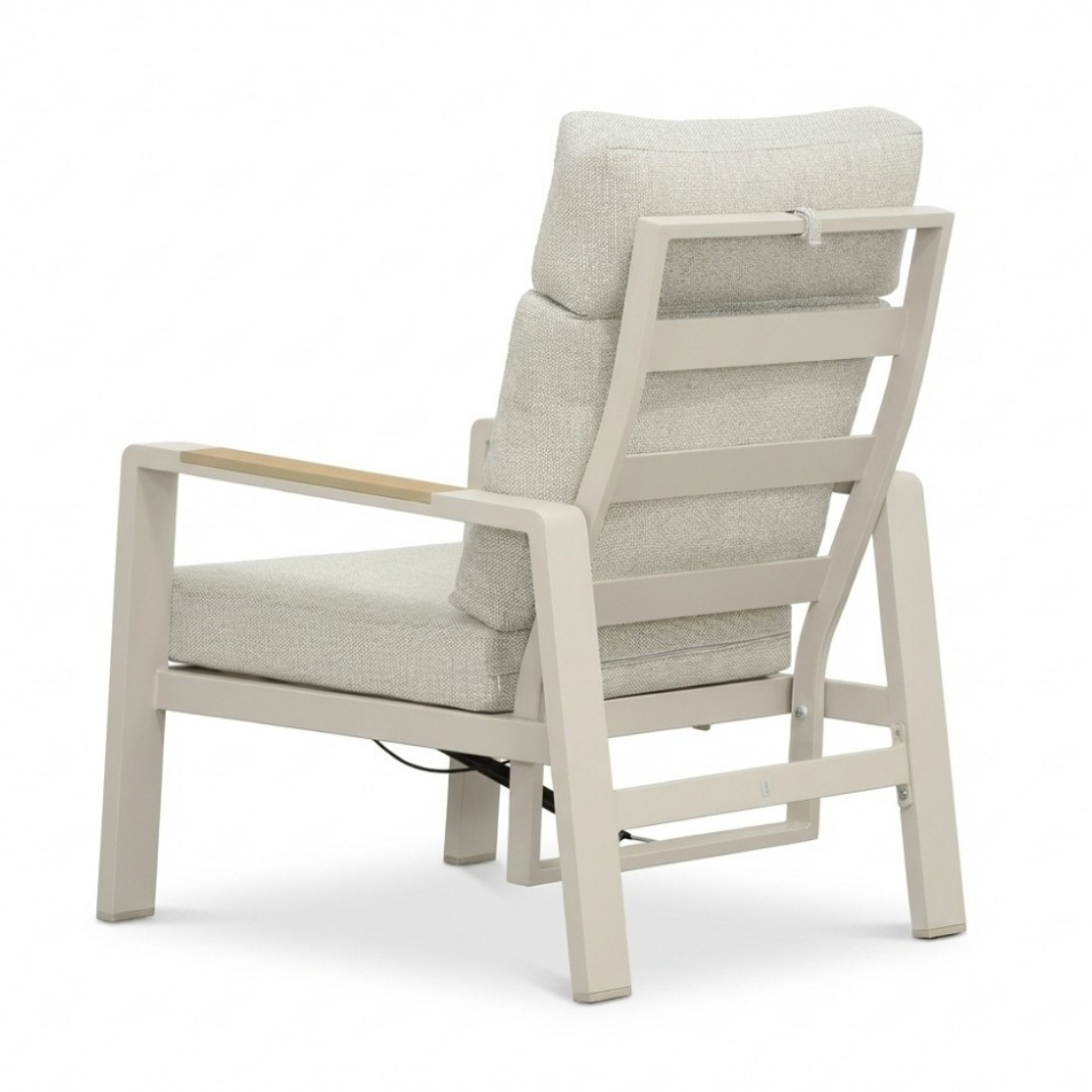 Manhattan loungestoel tuin set van 2 | aluminium + polywood | beige