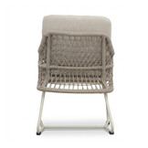 Gianna dining tuinstoel | touw + aluminium | Almond Beige