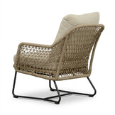 Gianna loungestoel | touw + aluminium | Sahara Dust