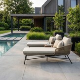 Tulum ligbed | touw + aluminium | Sahara Dust