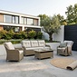 Denza Furniture Arizona stoel-bank loungeset 5 personen | wicker | Royal Sand | 4-delig