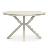 Cuba dining tuintafel 4 personen | sintered stone + aluminium | beige | 120cm rond