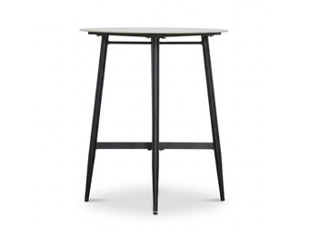 Santos dining bartafel 4 personen | sintered stone + aluminium | Marble Grey | 90cm rond