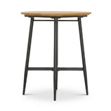 Valencia dining bartafel 4 personen | teakhout + aluminium | antraciet | 90cm rond