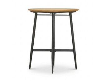 Valencia dining bartafel 4 personen | teakhout + aluminium | antraciet | 90cm rond