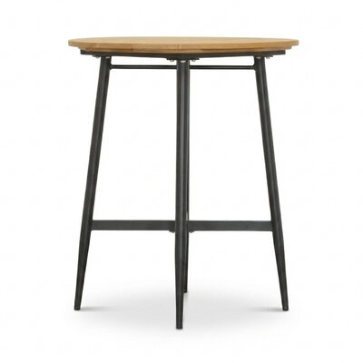 Valencia dining bartafel 4 personen | teakhout + aluminium | antraciet | 90cm rond