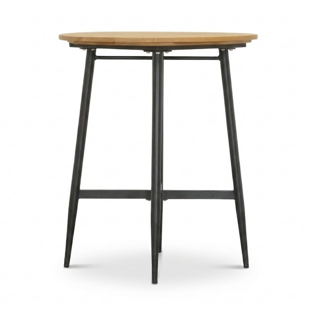 Valencia dining bartafel 4 personen | teakhout + aluminium | antraciet | 90cm rond