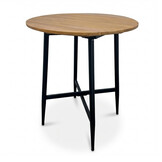 Valencia dining bartafel 4 personen | teakhout + aluminium | antraciet | 90cm rond