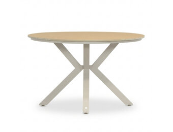Calgary dining tuintafel 4 personen | polywood + aluminium | beige | 120cm rond