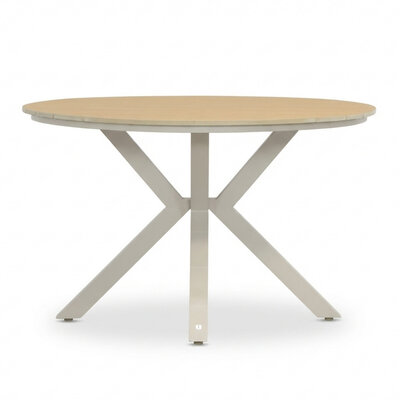 Calgary dining tuintafel 4 personen | polywood + aluminium | beige | 120cm rond