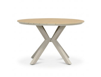 Calgary dining tuintafel 4 personen | polywood + aluminium | beige | 120cm rond