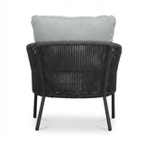 Mara stoel-bank loungeset 5 personen incl. Logan tafels | touw + aluminium | Stone Grey | 5-delig