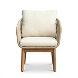 Bella lounge balkonset 2 personen | touw + hardhout | zand | 3-delig