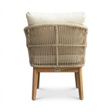 Bella lounge balkonset 2 personen | touw + hardhout | zand | 3-delig