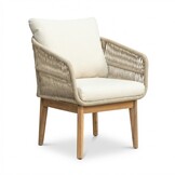 Bella lounge balkonset 2 personen | touw + hardhout | zand | 3-delig