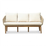 Bella stoel-bank loungeset 5 personen | touw + hardhout | zand | 4-delig