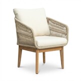 Bella stoel-bank loungeset 5 personen | touw + hardhout | zand | 4-delig