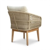 Bella stoel-bank loungeset 5 personen | touw + hardhout | zand | 4-delig