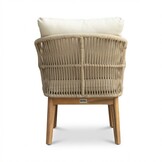 Bella stoel-bank loungeset 5 personen | touw + hardhout | zand | 4-delig