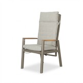 Brighton dining tuinstoel | aluminium + teak | beige