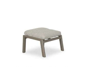 Brighton voetenbank | aluminium + teak | beige