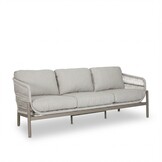 Puglia stoel-bank loungeset 5 personen | touw + aluminium | beige | 3-delig