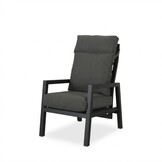 Chicago lounge balkonset - verstelbaar 2 personen | aluminium + keramiek | antraciet | 5-delig