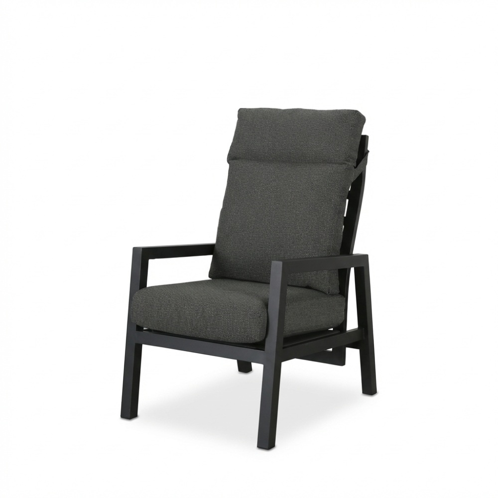 Chicago lounge balkonset - verstelbaar 2 personen | aluminium + keramiek | antraciet | 5-delig