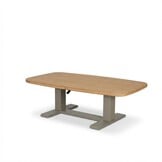 Brighton stoel-bank loungeset - verstelbaar 5 personen | aluminium + teak | beige | 4-delig