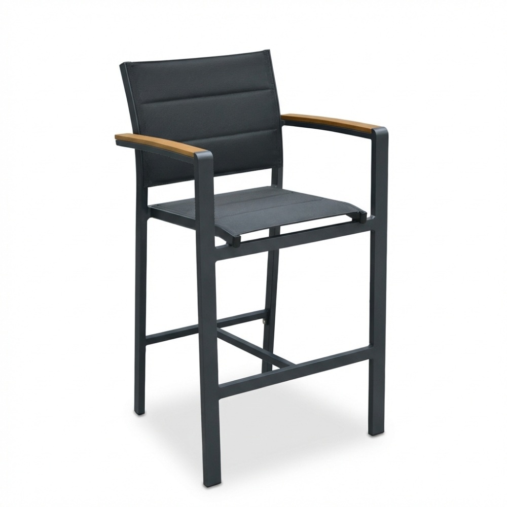 Denver/Bristol dining barset | 4 personen | polywood + textileen | 70cm