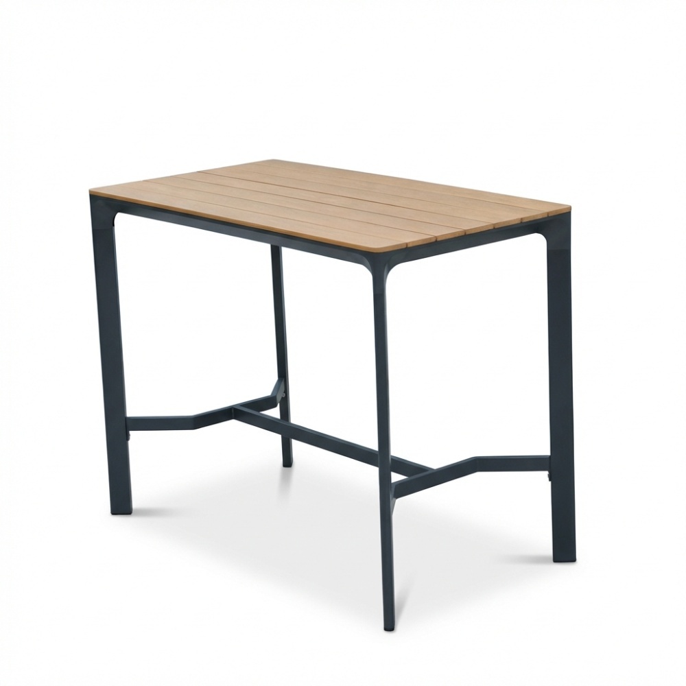 Denver/Bristol dining barset | 4 personen | polywood + textileen | 70cm