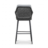 Santos Marble Grey/Valencia Stone Grey dining barset | 4 personen | sintered stone + touw | 90cm