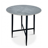 Santos Marble Grey/Valencia Stone Grey dining barset | 4 personen | sintered stone + touw | 90cm