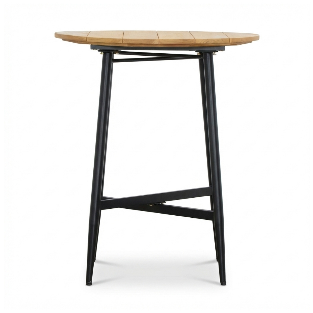 Valencia Sahara Dust dining barset | 4 personen | teakhout + touw | 90cm