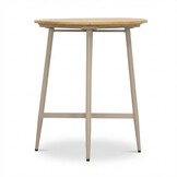 Valencia Sandstone dining barset | 4 personen | teakhout + touw | 90cm