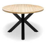 Cleve antraciet/Mila beige/antraciet low dining tuinset | 6 personen | sintered stone + touw | 240cm