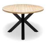 Cleve antraciet/Ventura Sahara Dust low dining tuinset | 6 personen | sintered stone + touw | 240cm