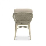 Elena/Mila beige/antraciet low dining tuinset | 6 personen | teakhout + touw | 240cm