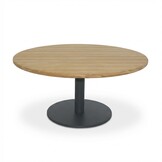 Salora antraciet/Mara Sahara Dust low dining tuinset | 6 personen | teakhout + touw | 150cm