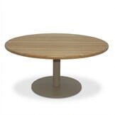 Salora beige/Mara Sandstone low dining tuinset | 6 personen | teakhout + touw | 150cm