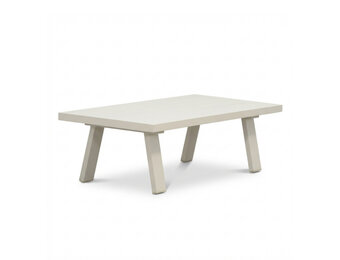 Venezia loungetafel | aluminium | beige | 121x60cm