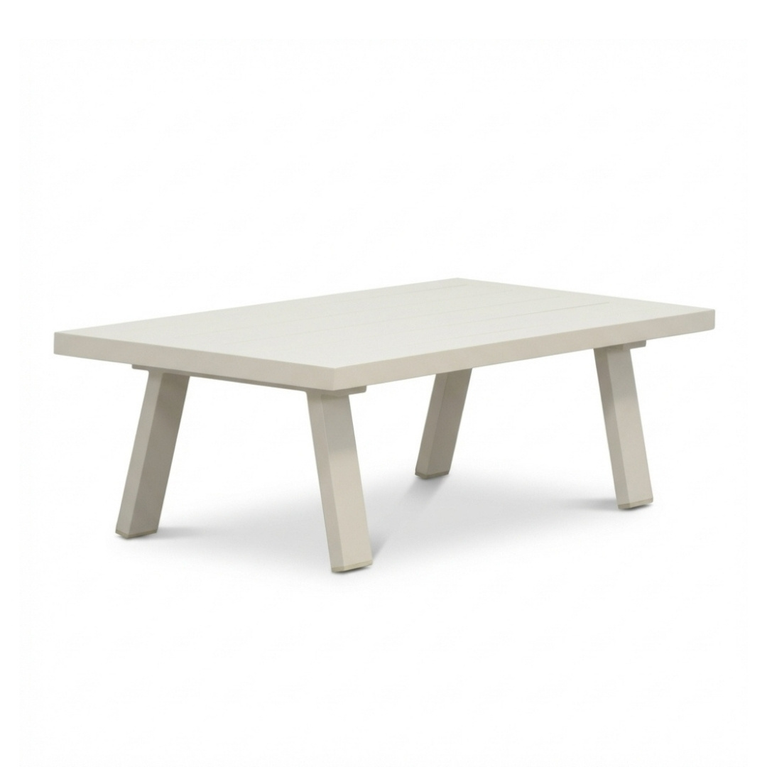 Venezia loungetafel | aluminium | beige | 121x60cm