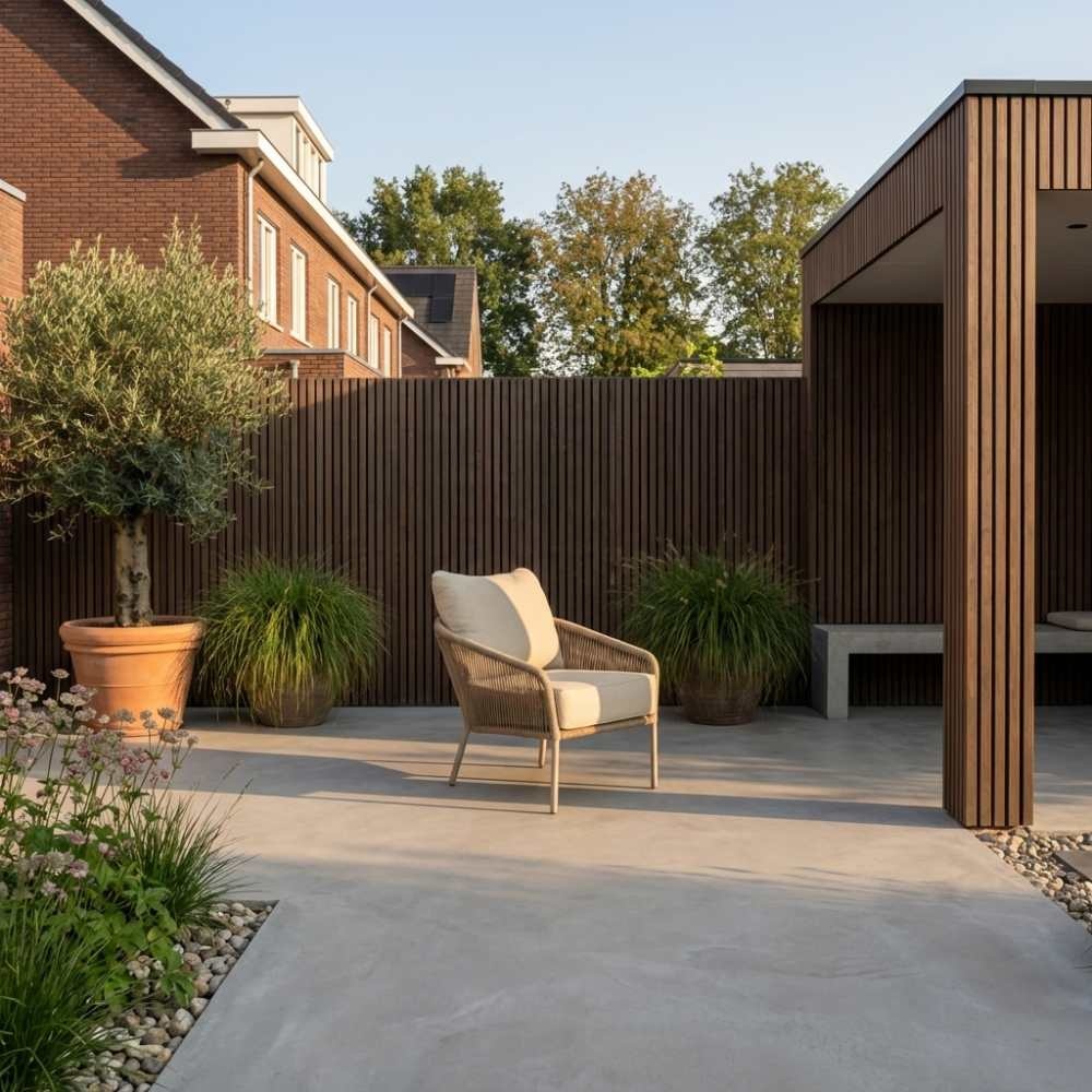 Mara low dining tuinstoel | touw + aluminium | Sandstone