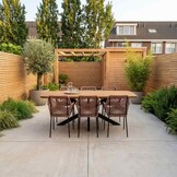 Salo/Seville terra dining tuinset | 6 personen | hardhout + touw | 240cm