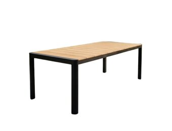 Liverpool dining tuintafel 6 personen | polywood + aluminium | Natural Wood | 205cm
