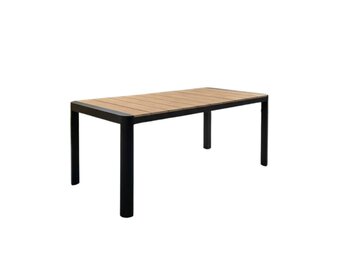 Liverpool dining tuintafel 4 personen | polywood + aluminium | Natural Wood | 160cm