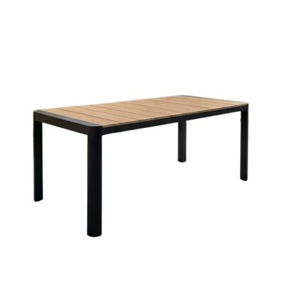 Liverpool dining tuintafel 4 personen | polywood + aluminium | Natural Wood | 160cm